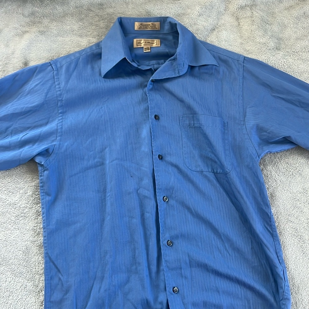 Blue button down shirt from Croft & Barrow